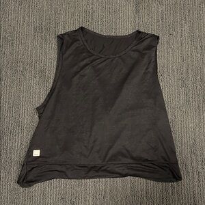 Vuori Black Sleeveless Twist Tank Top